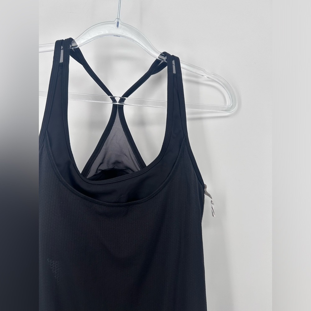Lululemon Black Open Back Tank Top with Attached Sports Bra Size 6 - Picture 3 of 7